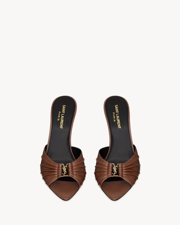 BABYLONE MULES IN SMOOTH LEATHER