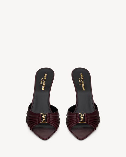 BABYLONE MULES IN SMOOTH LEATHER