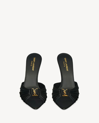 BABYLONE MULES IN SMOOTH LEATHER