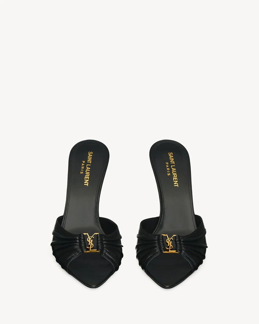 BABYLONE MULES IN SMOOTH LEATHER