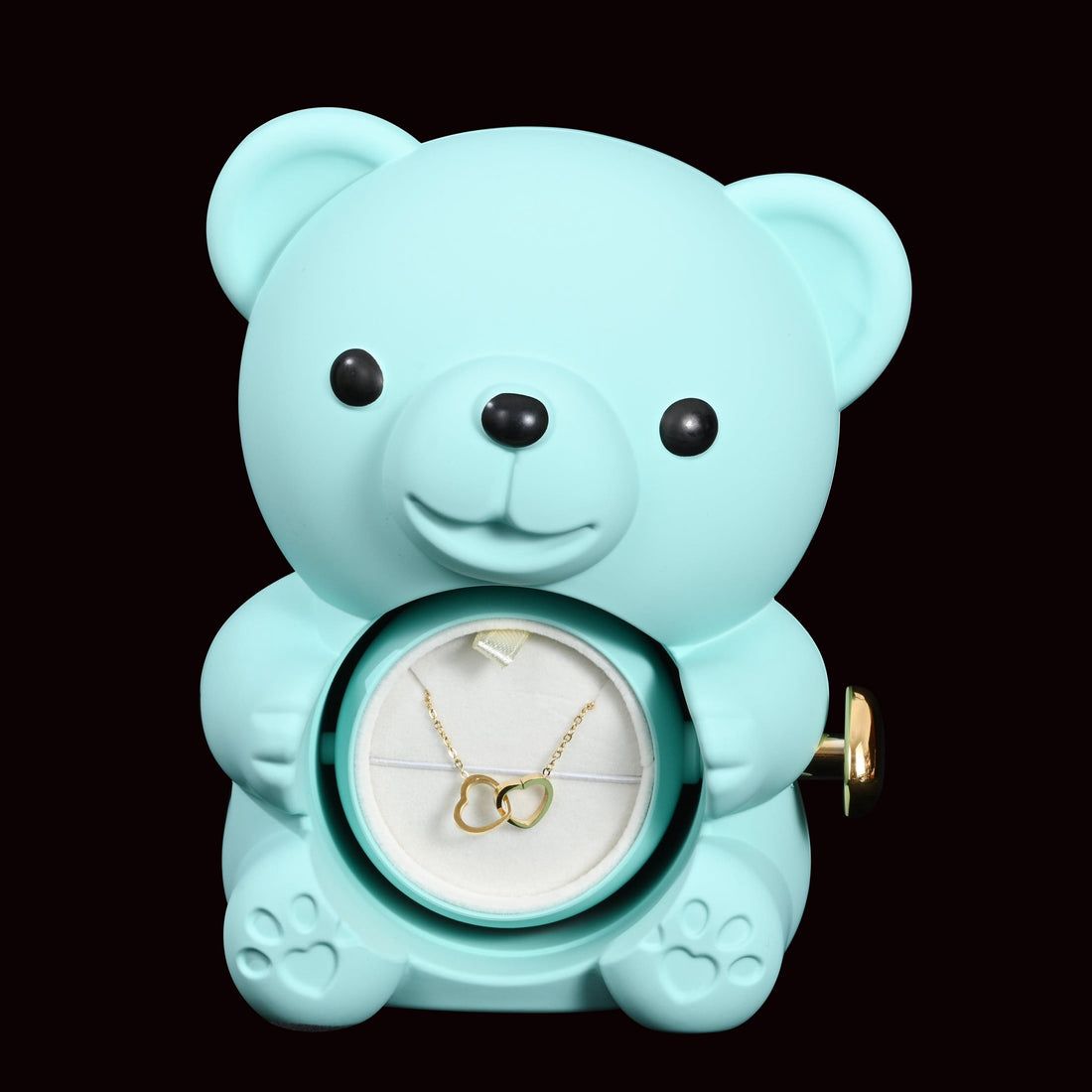 Eternal Rose Bear W /Engraved Necklace